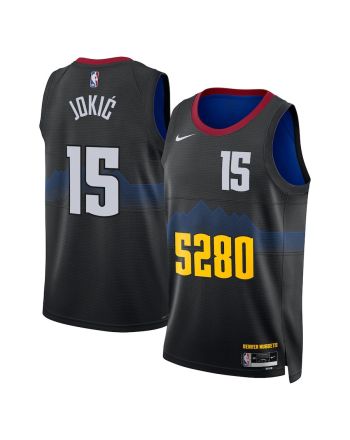 Nikola Jokić 15 Denver Nuggets 2023/24 City Edition Swingman Jersey - Black