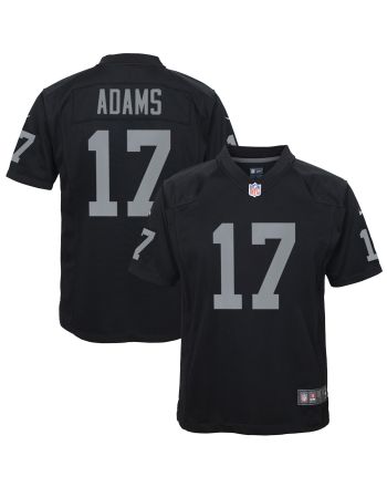 Davante Adams 17 Las Vegas Raiders Game Youth Jersey - Black Jersey