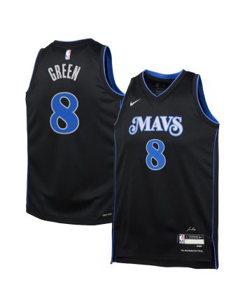 Josh Green 8 Dallas Mavericks 2023/24 City Edition Swingman YOUTH Jersey - Black