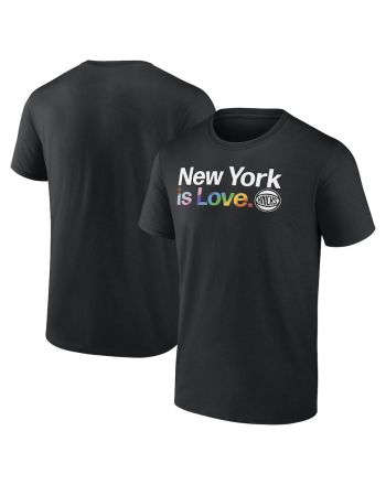 New York Knicks Team City Pride Logo Men T-Shirt - Black