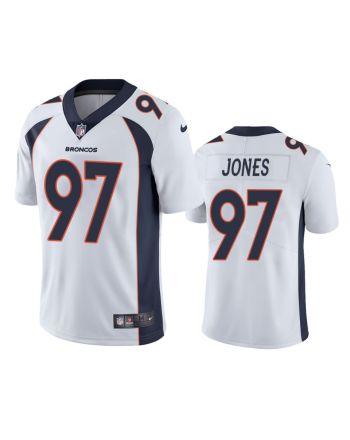 Men's Jersey Denver Broncos D.J. Jones 97 White Vapor Limited Jersey