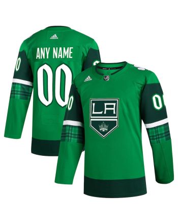 Los Angeles Kings St. Patrick's Day Custom Men Jersey - Kelly Green