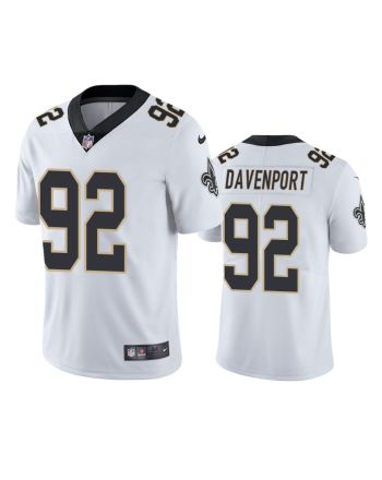 New Orleans Saints Marcus Davenport 92 White Vapor Limited Jersey