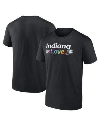 Indiana Pacers Team City Pride Logo Men T-Shirt - Black