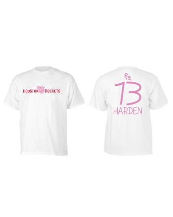 James Harden 13 Houston Rockets Pig Print T-Shirt - White