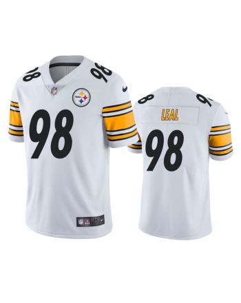 Pittsburgh Steelers DeMarvin Leal 98 White Vapor Limited Jersey