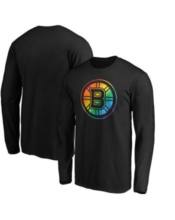 Boston Bruins Team Pride Logo Long Sleeve T-Shirt - Black