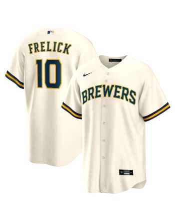 Sal Frelick 10 Milwaukee Brewers Home Men Jersey - Cream