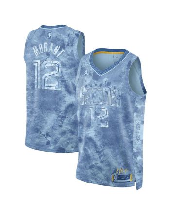 Ja Morant 12 Memphis Grizzlies Unisex Select Series Swingman Jersey - Light Blue