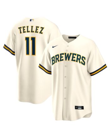 Rowdy Tellez 11 Milwaukee Brewers Men Jersey - White