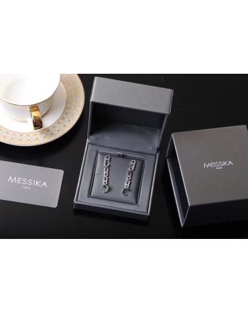 Messika White Gold Diamond Earrings Move Uno Multi Pendants