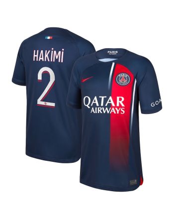 Achraf Hakimi 2 Paris Saint-Germain Youth 2023/24 Home Jersey - Navy