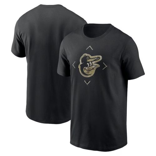 Baltimore Orioles Camo Logo T-Shirt - Black