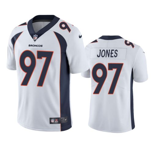 Men's Jersey Denver Broncos D.J. Jones 97 White Vapor Limited Jersey