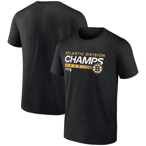 Boston Bruins 2023 Atlantic Division Champions T-Shirt - Black