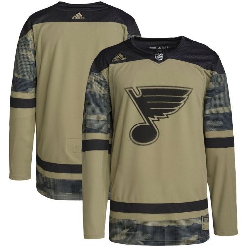 St. Louis Blues Military Appreciation Team Practice Men Jersey - Camo