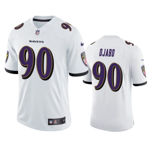 Baltimore Ravens David Ojabo 90 White Vapor Limited Jersey